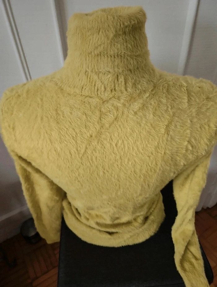 Pull col roulé vert pomme - photo numéro 4