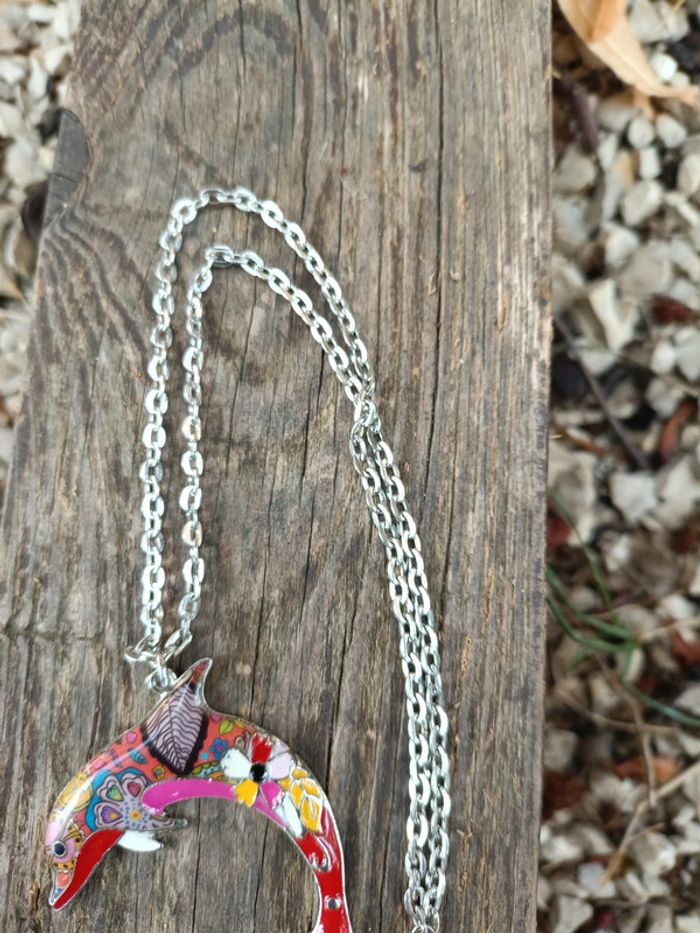 Collier pendentif dauphin 🐬 - photo numéro 4