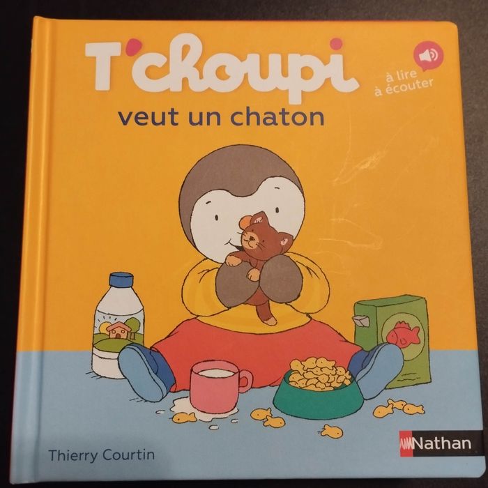 Livre enfant Nathan T'choupi veut un chaton