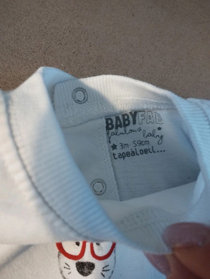 T-shirt manches longues tape à l'oeil 3 mois - photo numéro 3