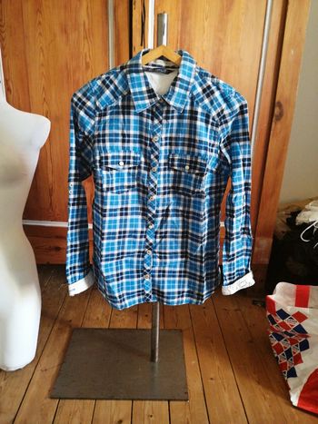 Chemise à carreaux homme