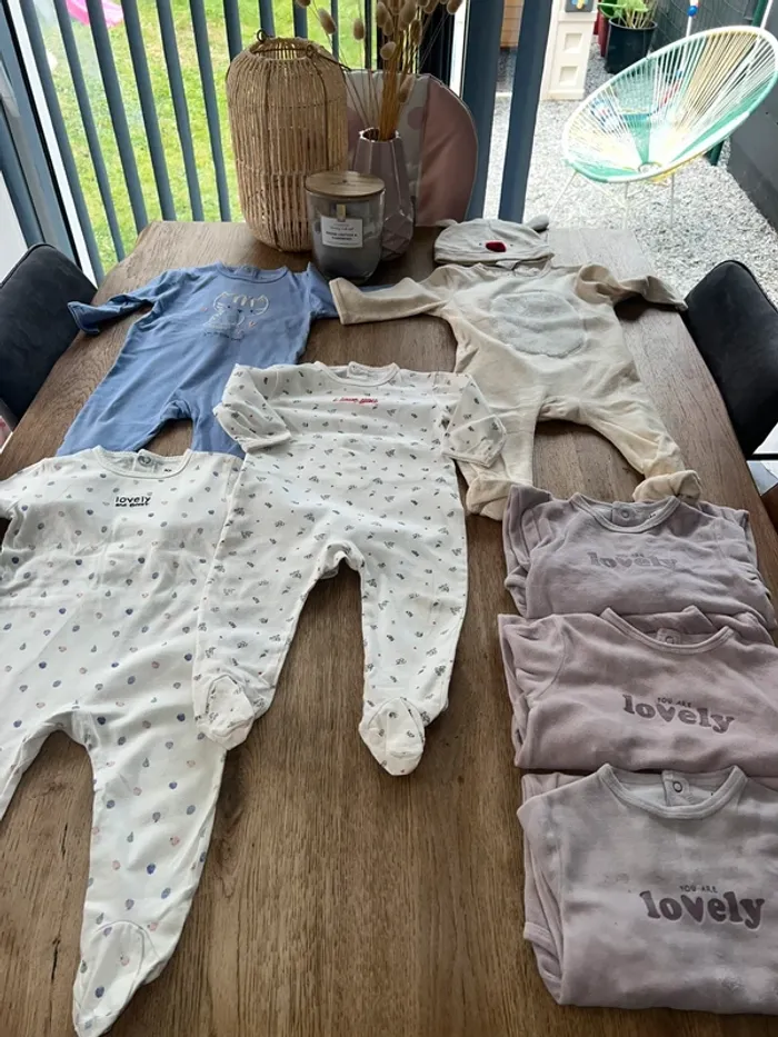 Lot pyjama 12 mois bébé fille 🍭 - photo numéro 2