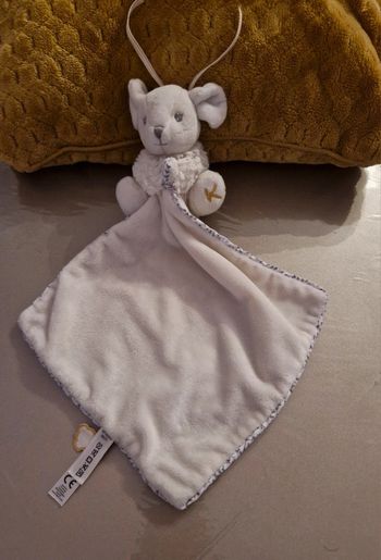 Doudou souris câline crème