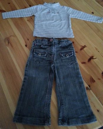 T-shirt et jean 18 mois fille