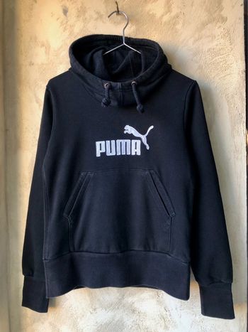 Sweat à capuche noir Puma S
