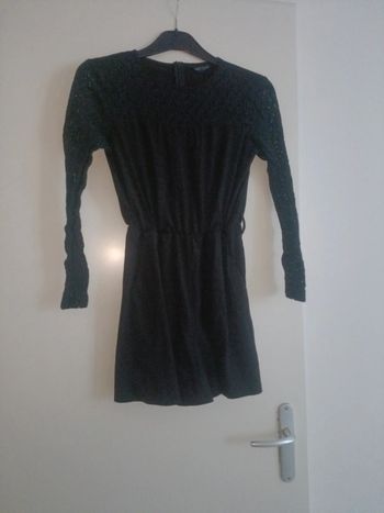 Combishort manches longues dentelle shein
