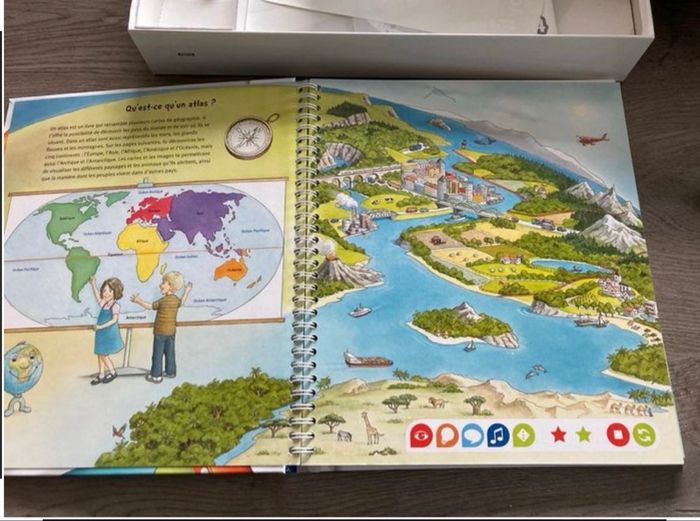 Coffret lecteur interactif+ livre atlas tip toi - photo numéro 3