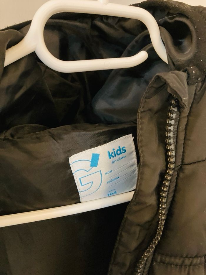 Manteau doudoune noir garçon Gémo taille 10 ans - photo numéro 5