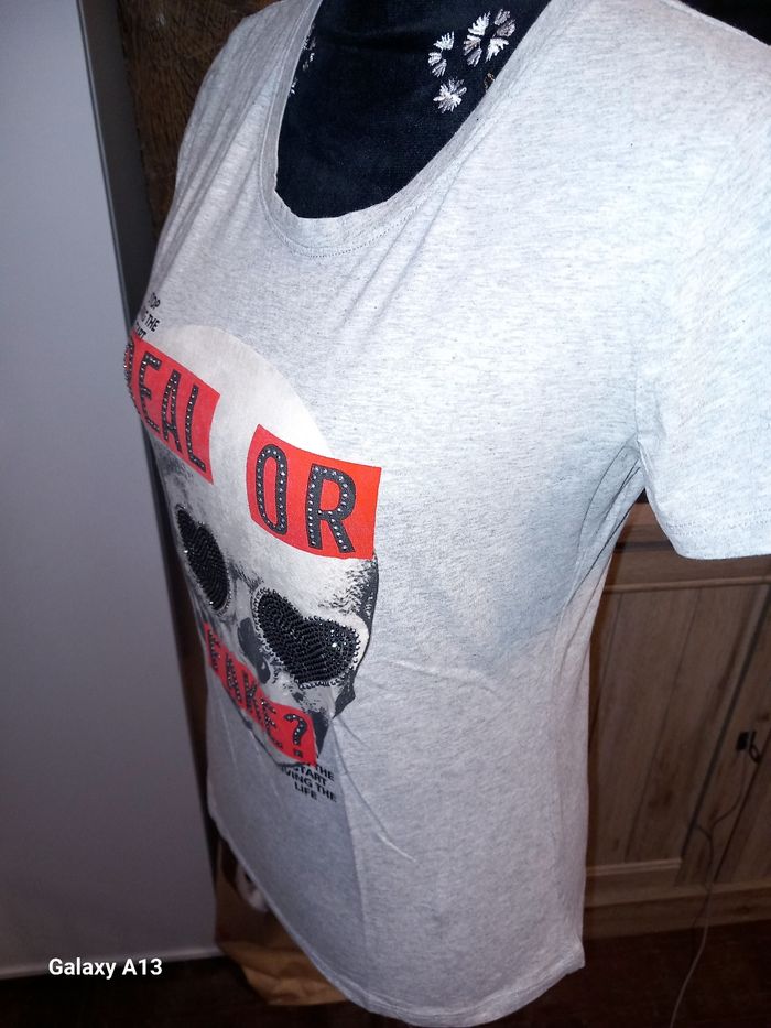 T-shirt CC Fashion – Style Rock & Glamour – Taille S/M - photo numéro 4