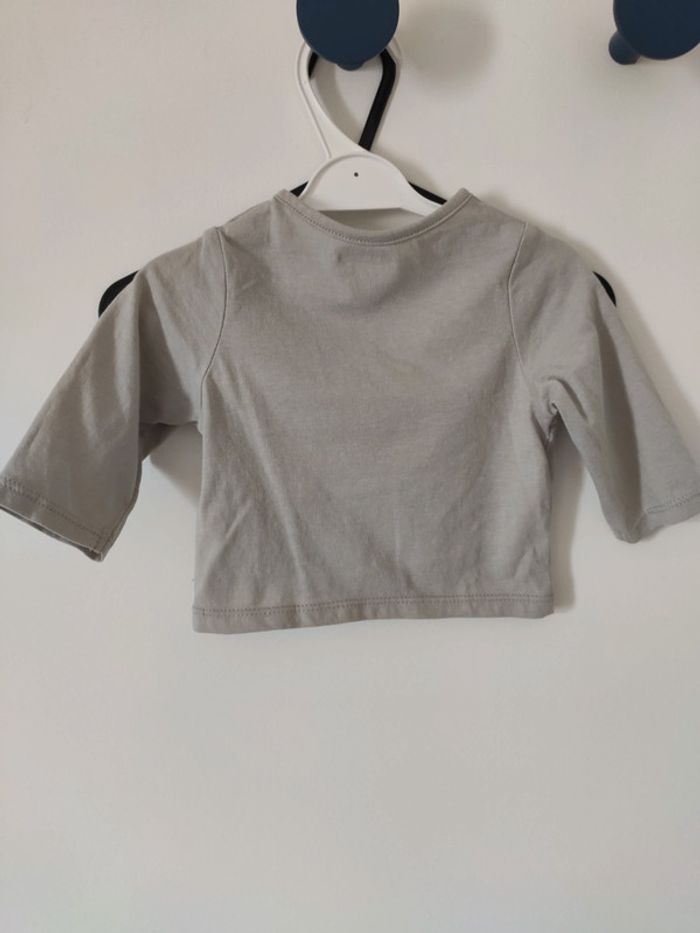 T-shirt bébé 1mois loup Neuf - photo numéro 3