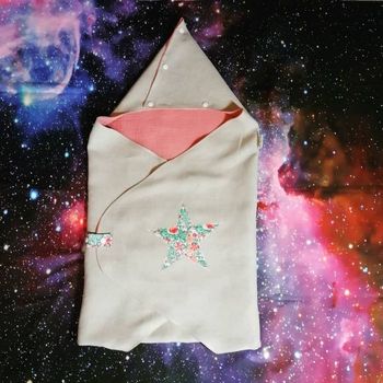 Nid d'ange Plume Rose étoilé 0-6 mois