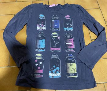 Tshirt gris foncé a motif 10 ans