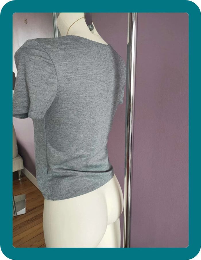 Tee shirt gris Zara - photo numéro 9