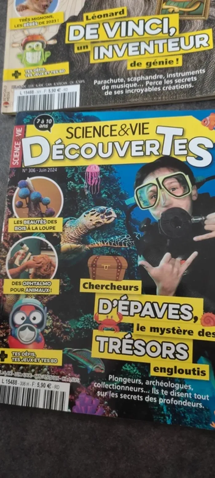Lot 10 magazine enfants sciences et vie et découvertes - photo numéro 3