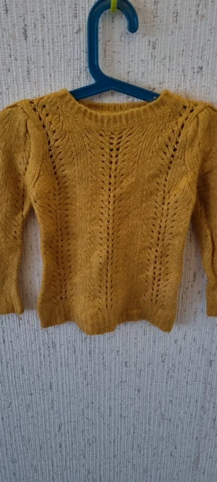 Pull chaud moutarde taille 4 ans kiabi - photo numéro 3