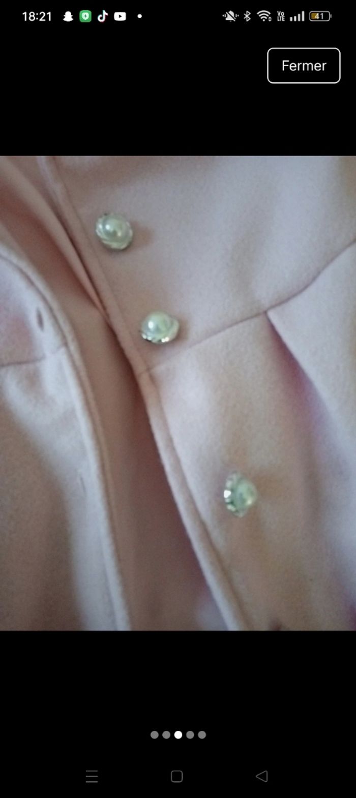 Manteau rose poudré - photo numéro 5