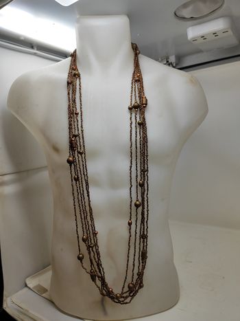 Ancien collier sautoir très long