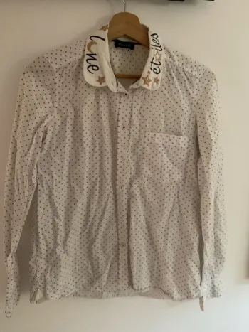 Chemise Kookai blanche Lune Étoile