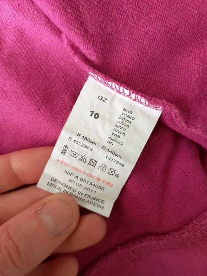 Veste rose fille 10 ans - photo numéro 5
