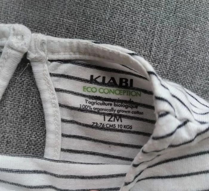 🔸 T-shirt manches longues - Kiabi 12 mois🔸 - photo numéro 3
