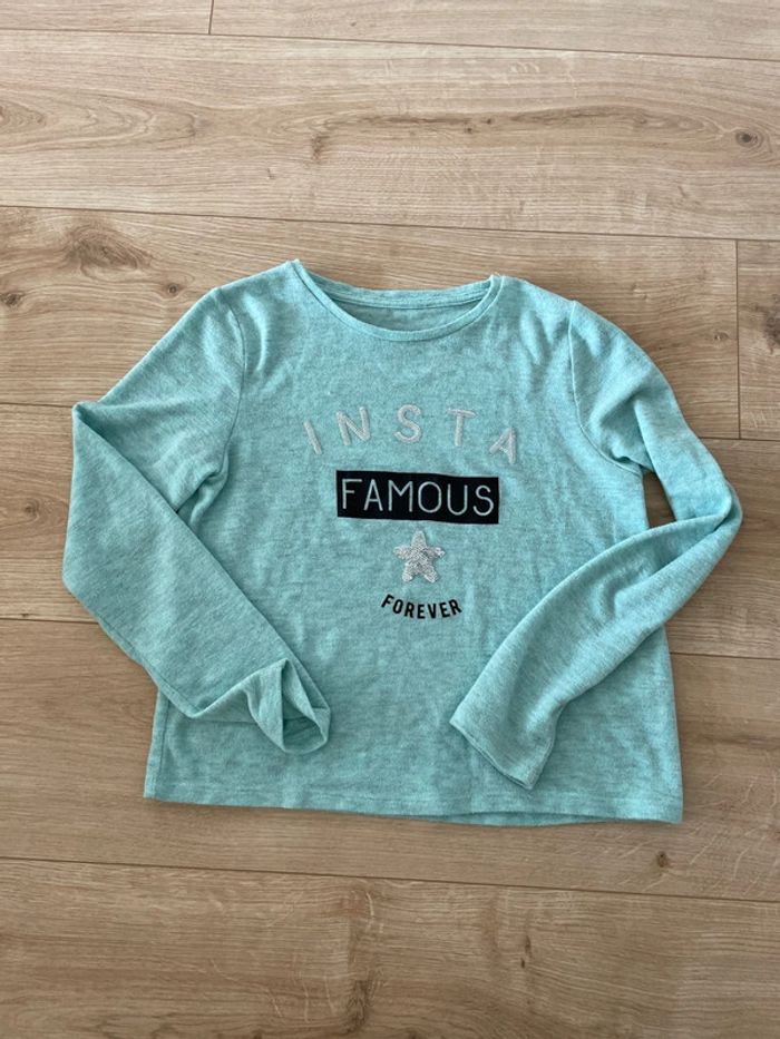t shirt manche longue léger taille 146/152