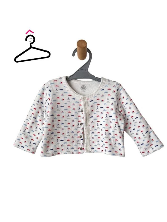 Ensemble pyjama en velours blanc à motifs - Petit Bateau 6 mois - photo numéro 6