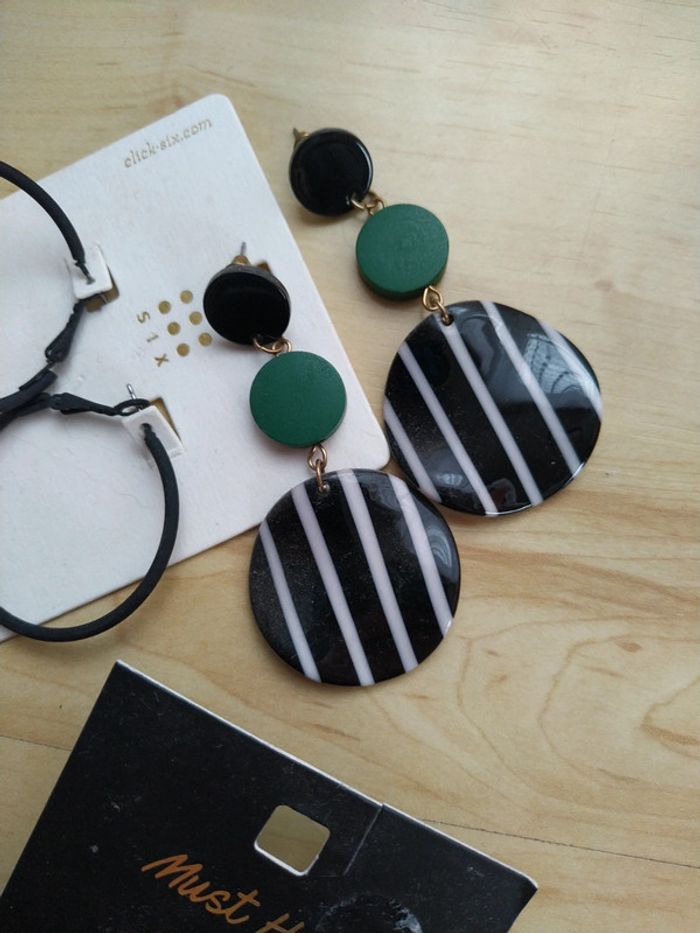 Lot de boucles d'oreilles neuves Moa H&M - photo numéro 4