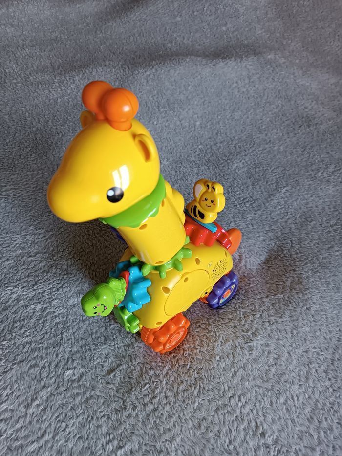 Jouet d’éveil – Girafe interactive avec engrenages - photo numéro 5