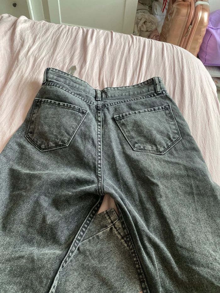 Jean noir, gris, taille 34 - photo numéro 3