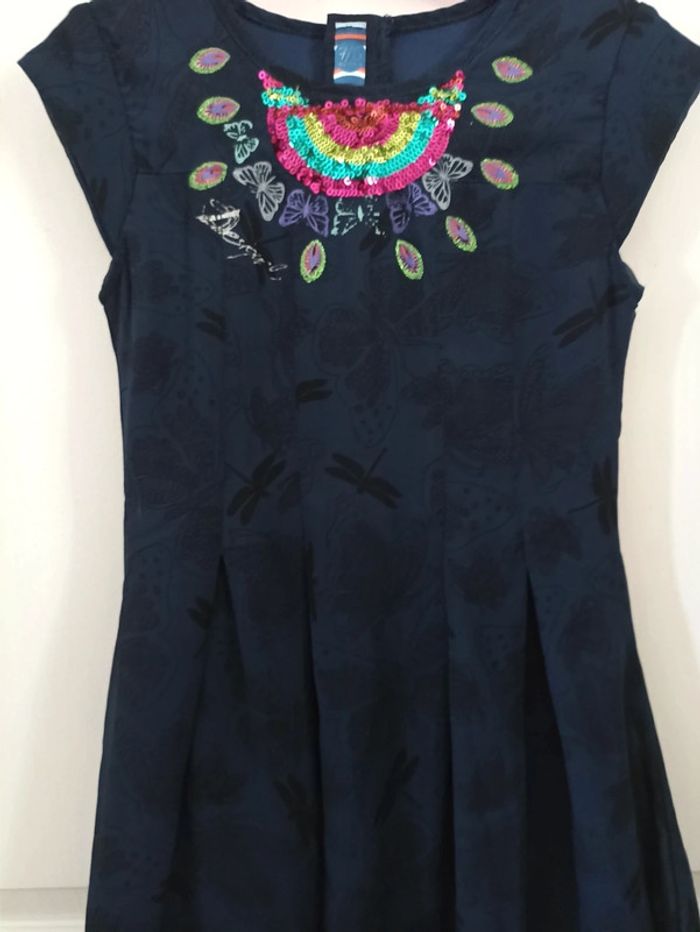 Robe voile libellule Desigual 7/8 ans - photo numéro 3