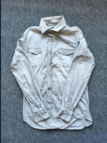Chemise en Jean The Kooples - XS - Gris - Style Western - Boutons Pression - Poches Poitrine
