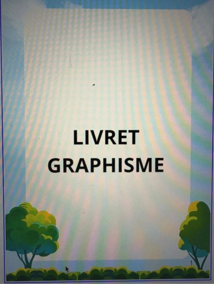 Livret de graphisme plastifié relié et réutilisable