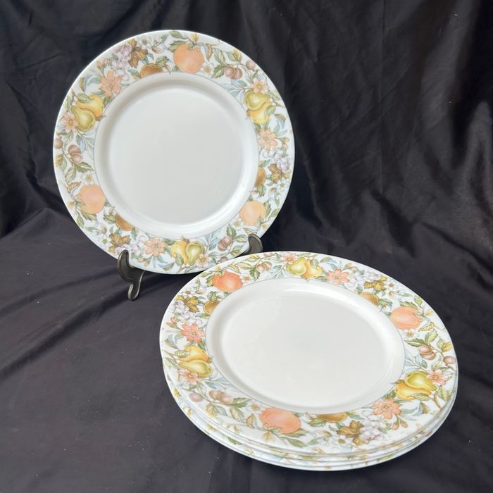 Ensemble de 6 assiettes plates vintage Ève Arcopal - photo numéro 7