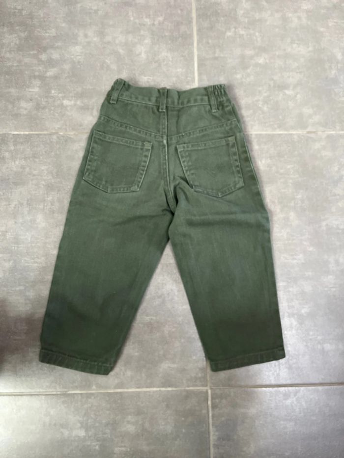 Pantalon en jean kaki mixte 2 ans - photo numéro 2