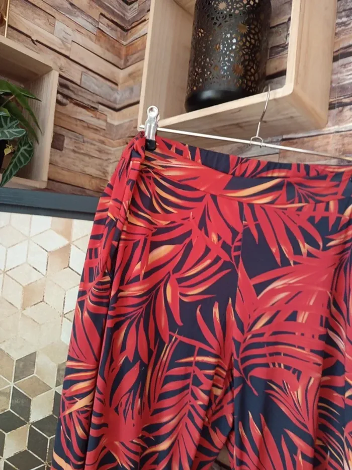 Pantalon fluide rouge noir  t40 - photo numéro 3