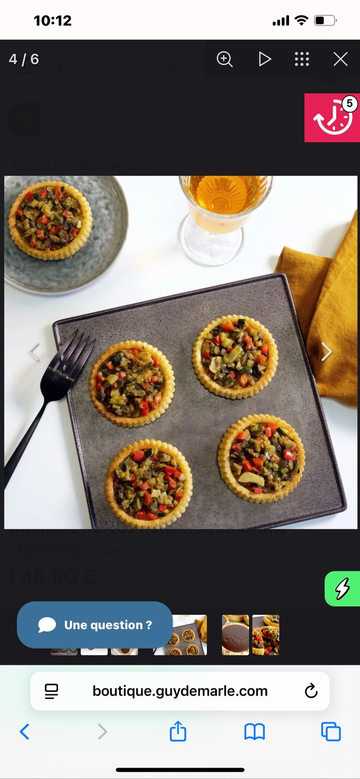 Moule 12 tartes renversées Guy Demarle - photo numéro 2