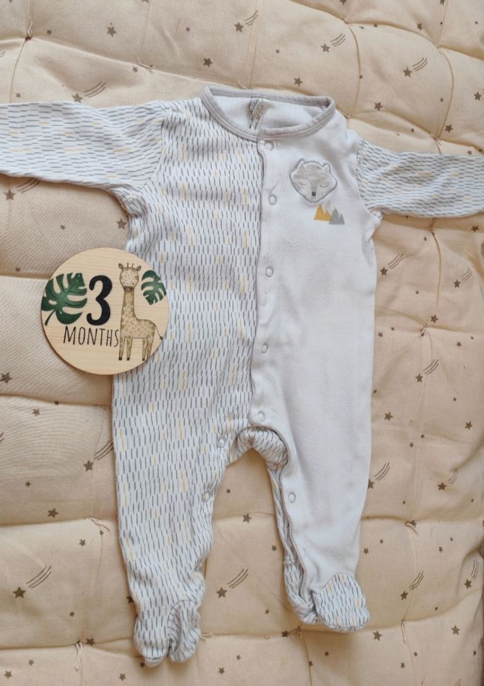 Lot de 10 pyjamas légers taille 3 mois - photo numéro 9