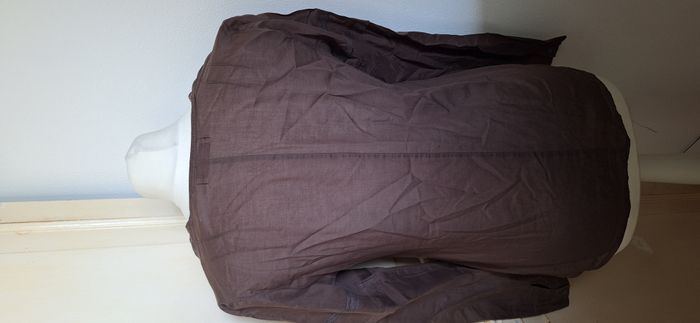 Chemisier marron taille 38 manches longues comptoir des cotonniers - photo numéro 3