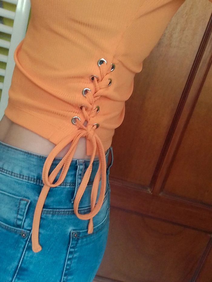 Pull femme croq top orange Pimkie - photo numéro 7
