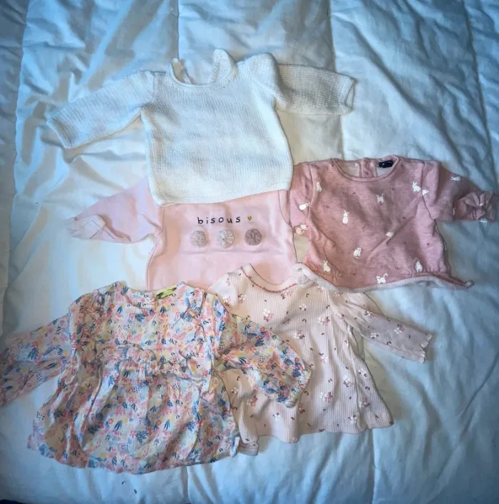 Pull petites filles 1 mois