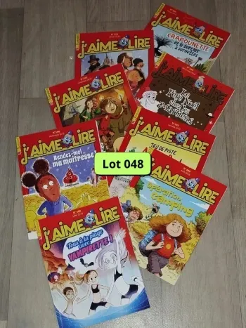 Lot de 8 magazines J’aime lire année 2018-19 L048
