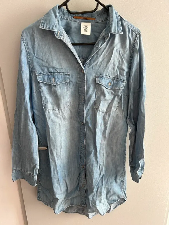 Chemise longue jean
