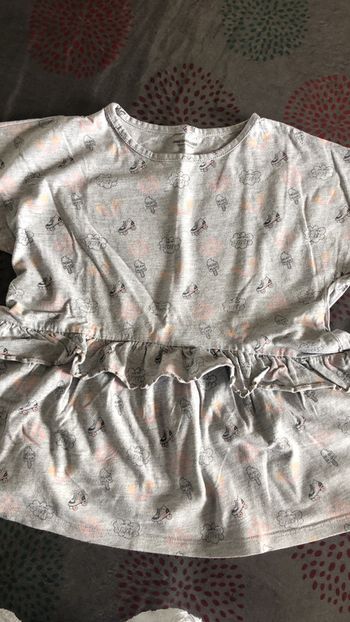 Teeshirt gris à motifs Verbaudet 10 ans