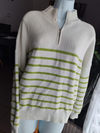 Pull oversize zippé