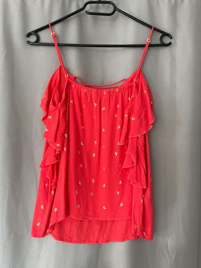 Top à bretelles rouge Naf Naf 34 - photo numéro 3