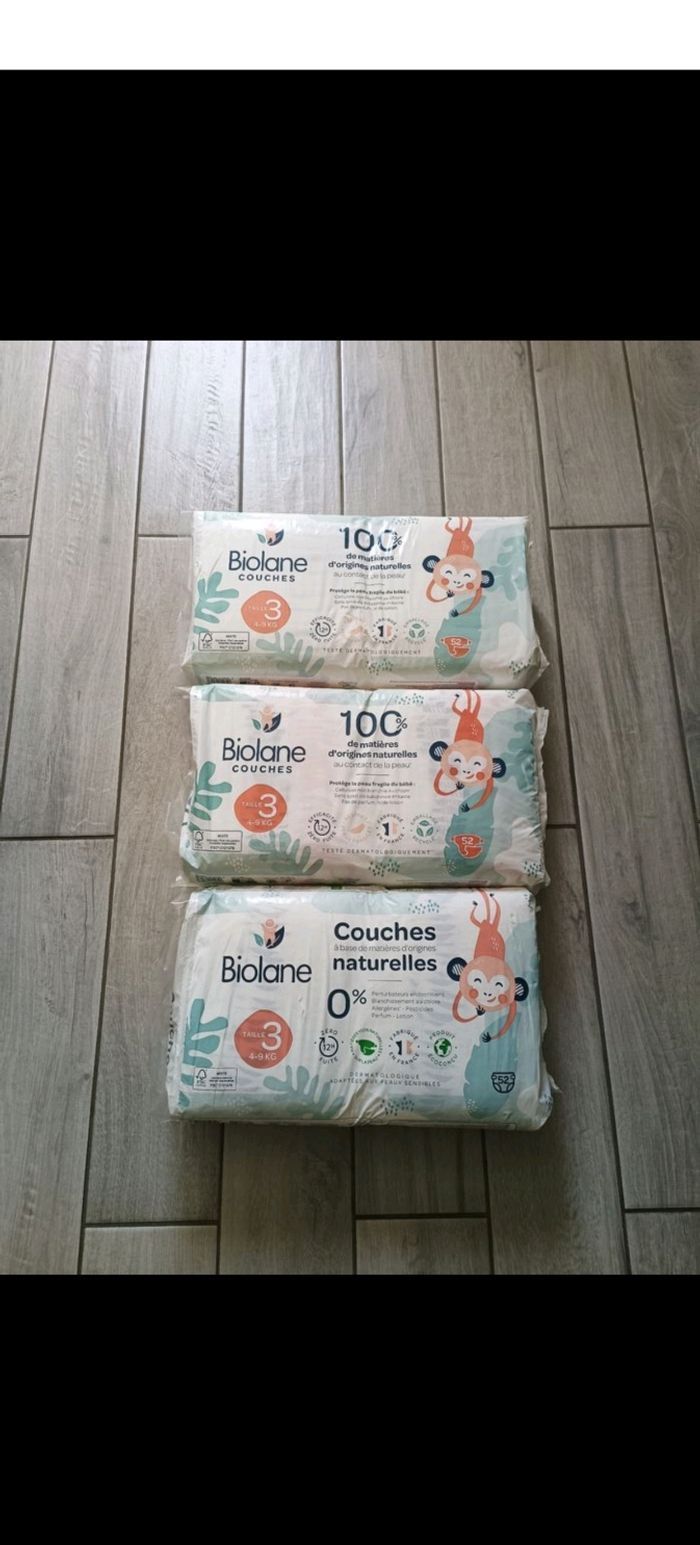 156  couches biolane taille 3