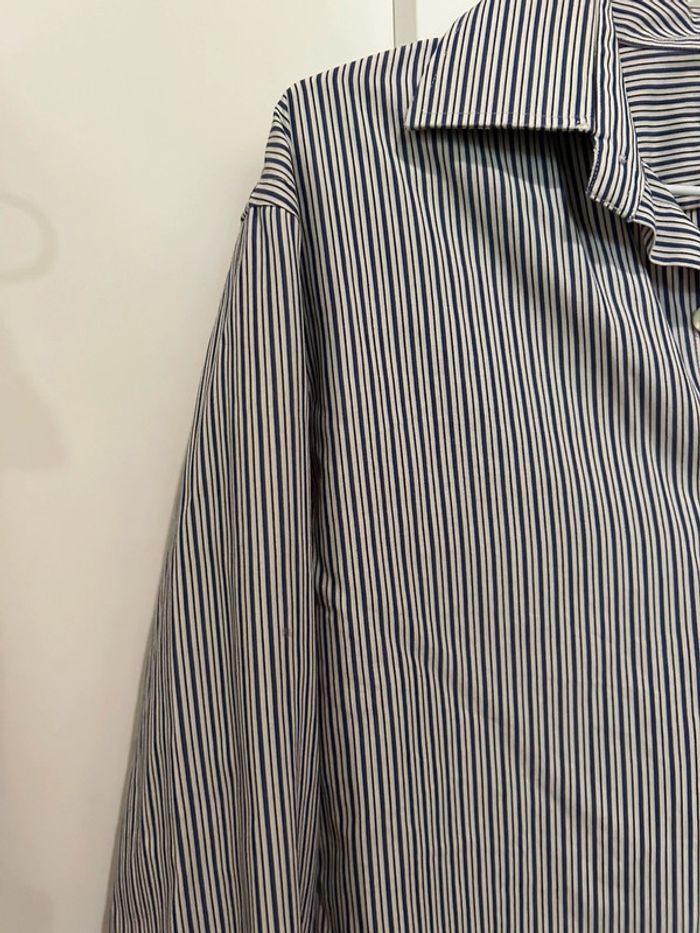 694 – chemise à rayures noire, bleue et blanche Ralph Lauren en taille 38 - photo numéro 3