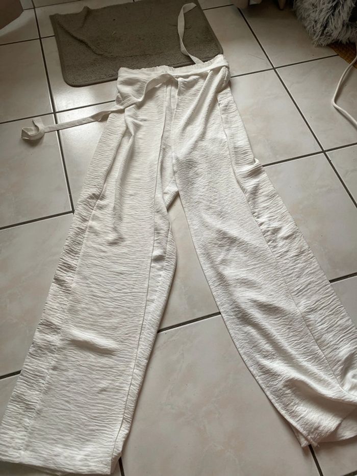 Pantalon blanc crème Zara taille M