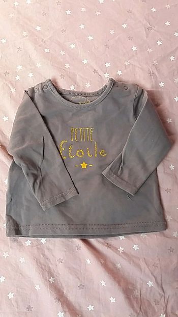 tshirt manche longue fille 6 mois