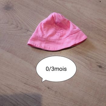 Chapeau réversible fille DPAM bébé